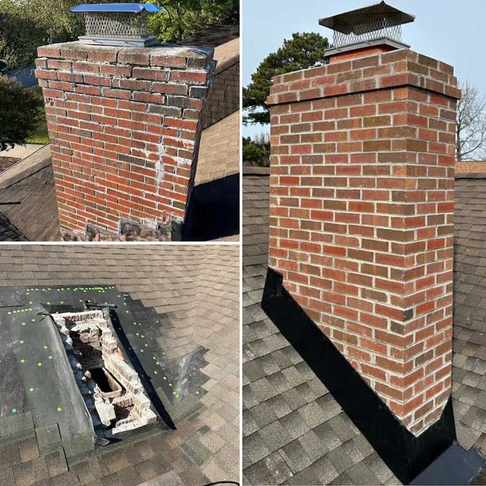 chimney repair rebuild Masonry & Roofing Contractors New Jersey Jersey City Bayonne Union City